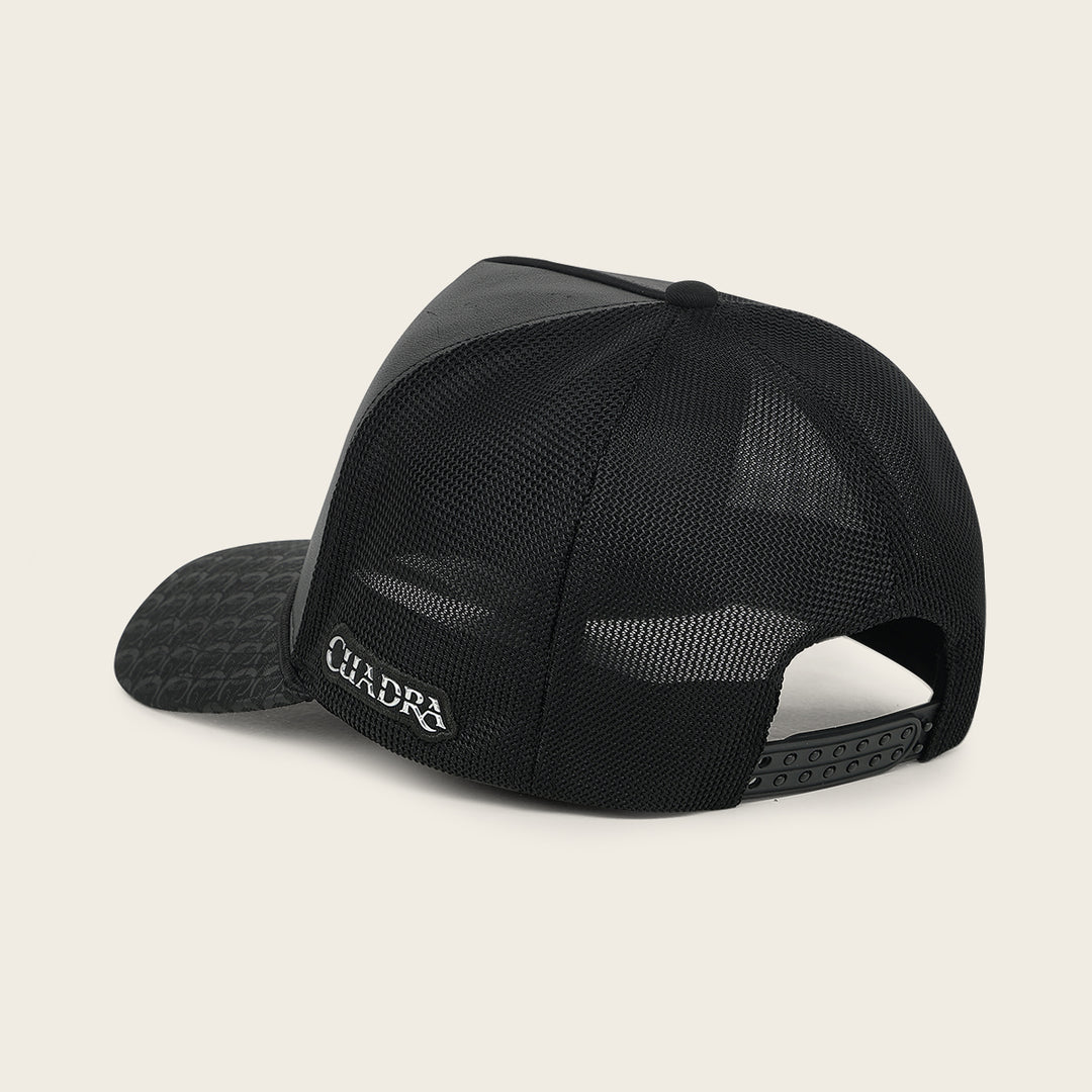 Gorra en piel genuina de fuscus