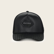 Gorra en piel genuina de mantarraya