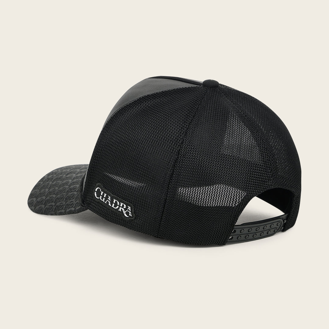 Gorra en piel genuina de mantarraya