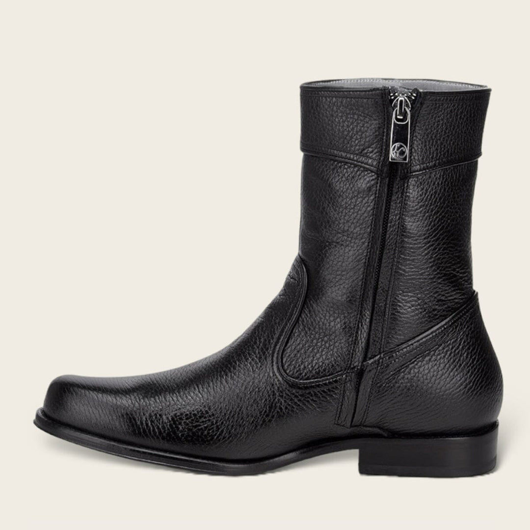 Bota de vestir en piel genuina de venado para caballero – Cuadra