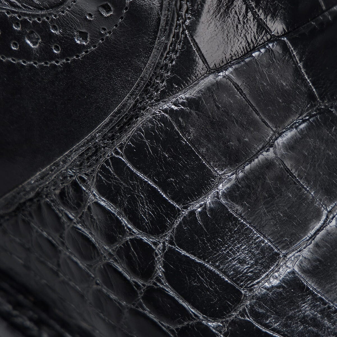 Bota de vestir en piel genuina de alligator para caballero Botas y Botines 