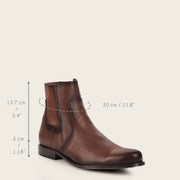 Botín de vestir en piel genuina de venado para caballero Botas y Botines 