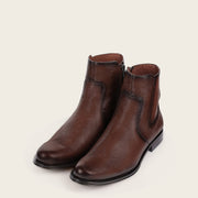 Botín de vestir en piel genuina de venado para caballero Botas y Botines 