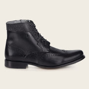 Botín casual en piel genuina de venado para caballero Botas y Botines 