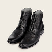 Botín casual en piel genuina de venado para caballero Botas y Botines 