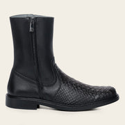 Bota de vestir en piel genuina de pitón para caballero Botas y Botines 