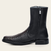 Bota de vestir en piel genuina de pitón para caballero Botas y Botines 