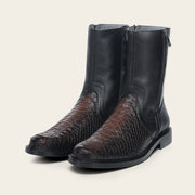 Bota de vestir en piel genuina de pitón para caballero Botas y Botines 