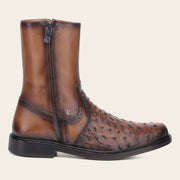 Bota de vestir en piel genuina de avestruz para caballero Botas y Botines 