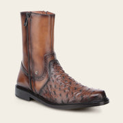 Bota de vestir en piel genuina de avestruz para caballero Botas y Botines 