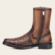 Bota de vestir en piel genuina de avestruz para caballero Botas y Botines 