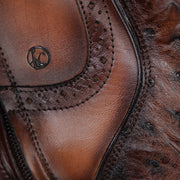 Bota de vestir en piel genuina de avestruz para caballero Botas y Botines 