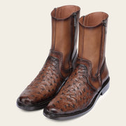 Bota de vestir en piel genuina de avestruz para caballero Botas y Botines 