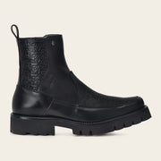 Botín casual en piel genuina de mantarraya para caballero Botas y Botines 