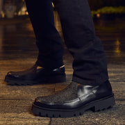 Botín casual en piel genuina de mantarraya para caballero Botas y Botines 