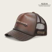 Gorra Cuadra en piel genuina Gorras 