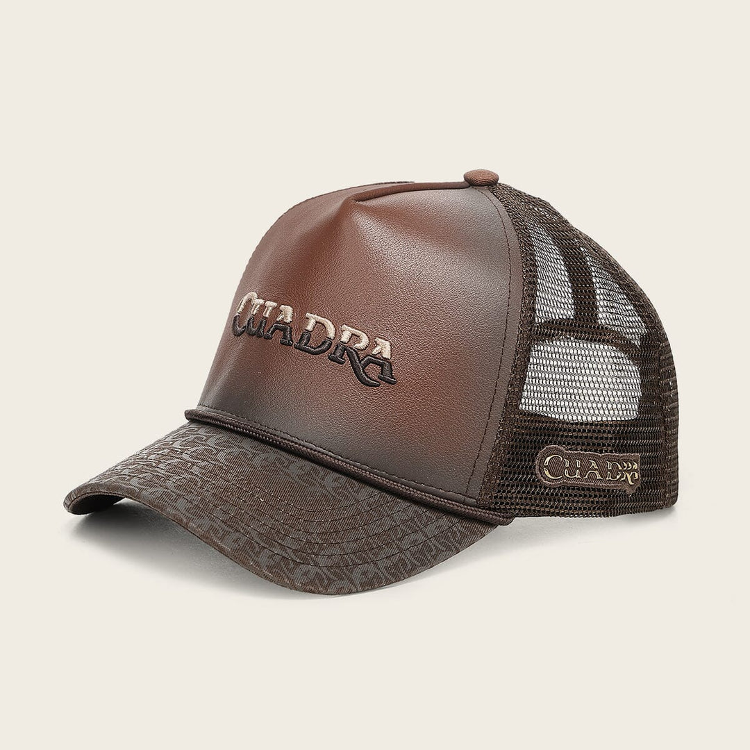 Gorra Cuadra en piel genuina Gorras 
