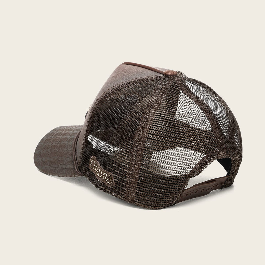 Gorra Cuadra en piel genuina Gorras 