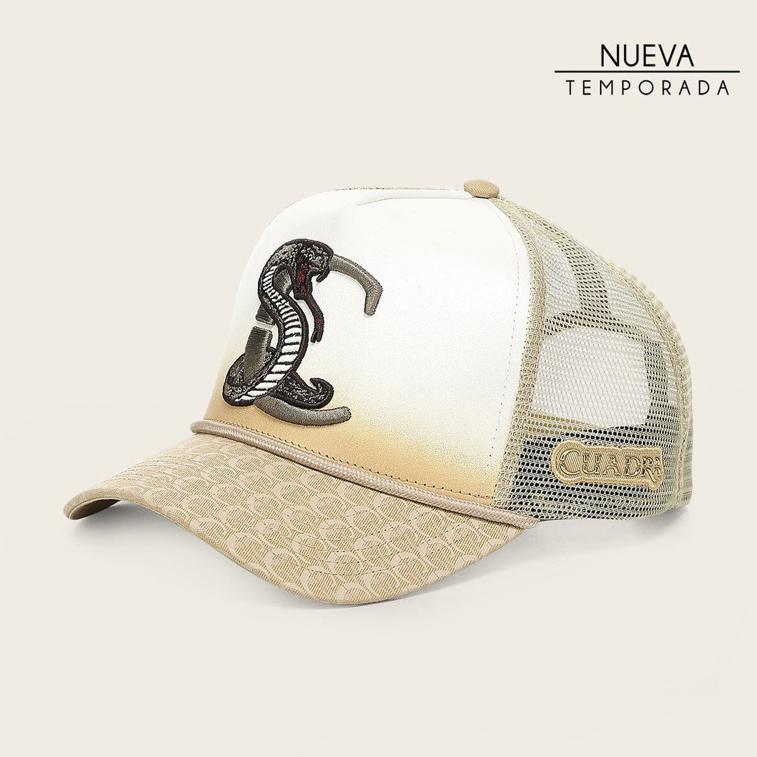 Gorra en piel genuina con diseño de pitón Gorras 