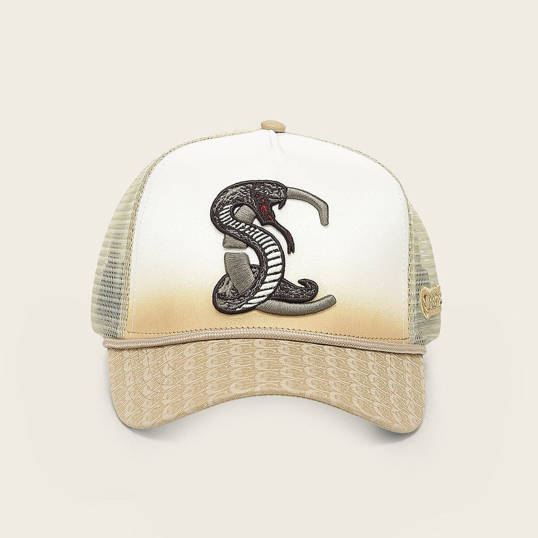 Gorra en piel genuina con diseño de pitón Gorras 
