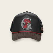 Gorra en piel genuina con diseño de gallo Gorras 