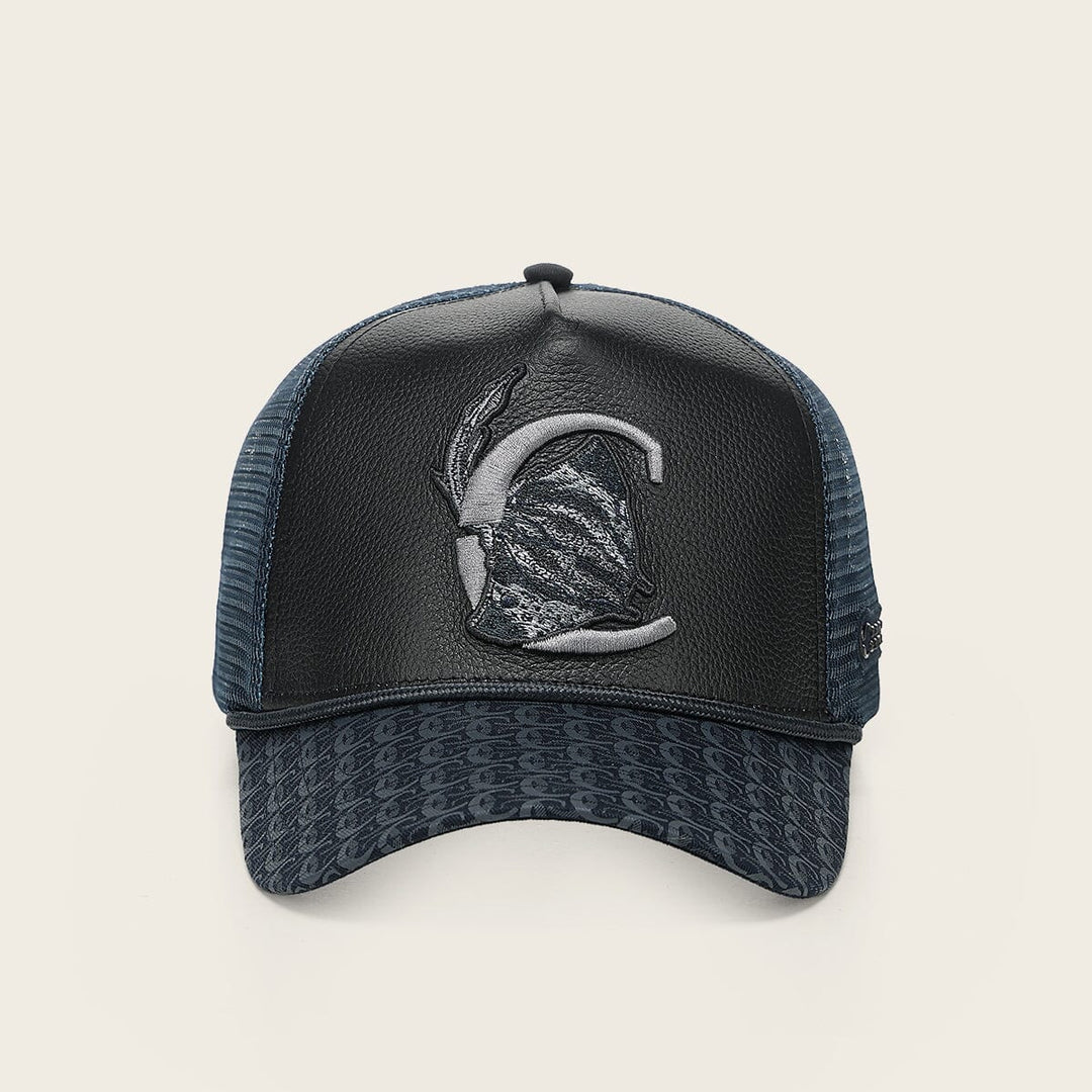 Gorra en piel genuina con diseño de mantarraya Gorras 