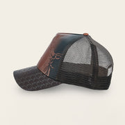 Gorra en piel genuina con diseño de venado Gorras 