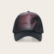 Gorra en piel genuina con diseño de pitón Gorras 