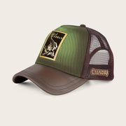 Gorra en piel genuina con diseño de caimán Gorras 