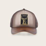 Gorra en piel genuina con diseño de venado Gorras 