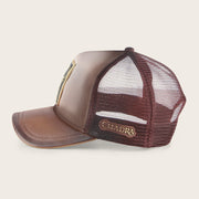 Gorra en piel genuina con diseño de venado Gorras 