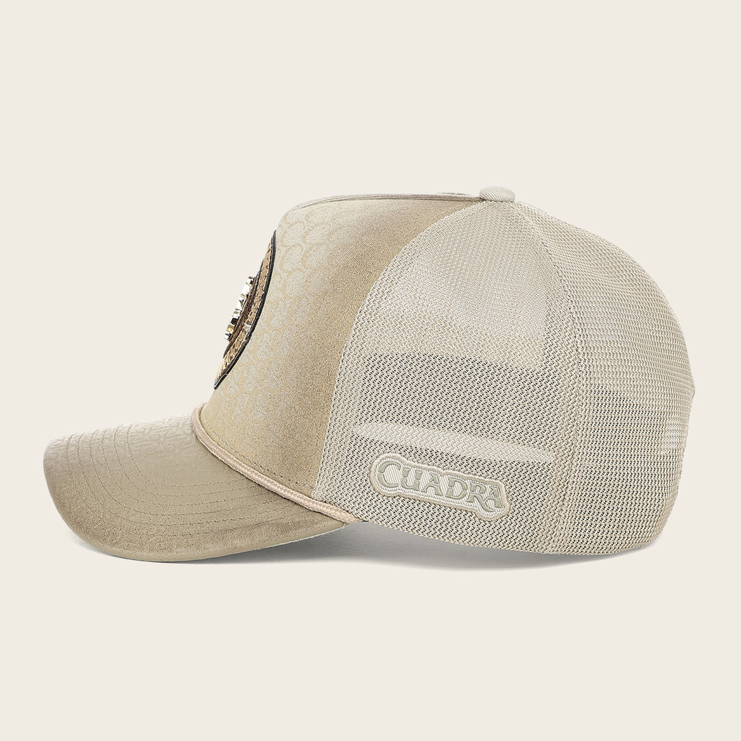 Gorra para caballero en piel genuina