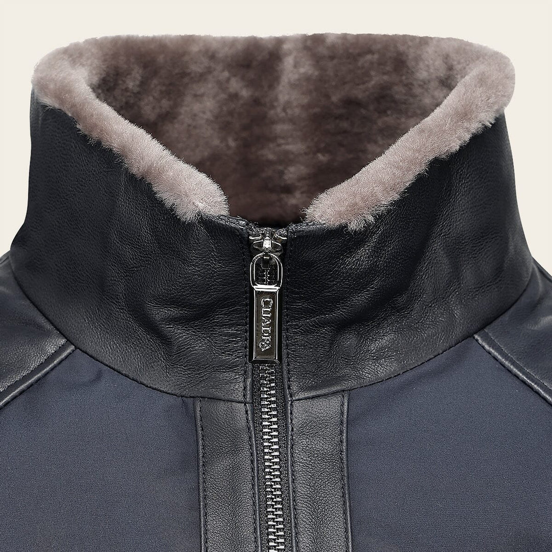 Chamarra en piel genuina de cordero para caballero Chamarras 