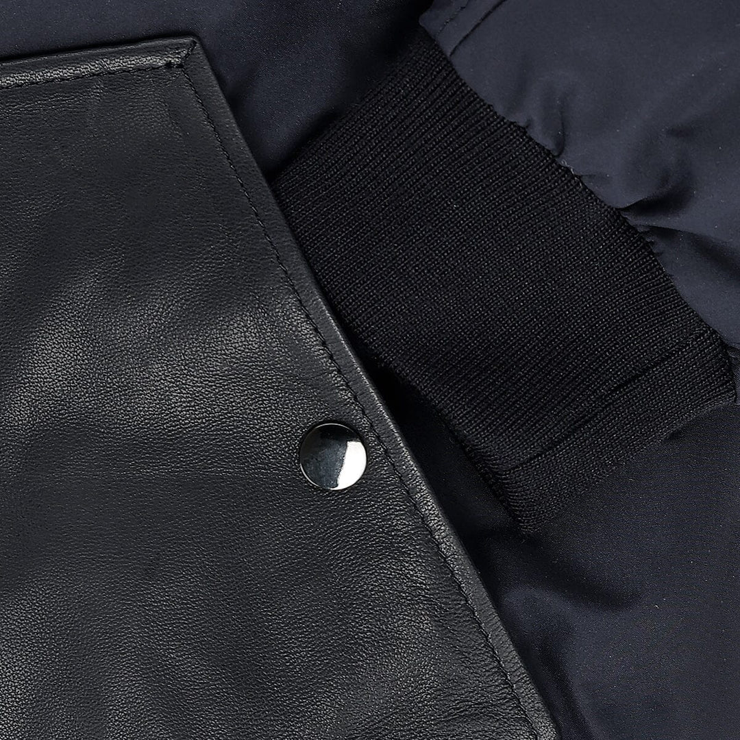 Chamarra en piel genuina de cordero para caballero Chamarras 