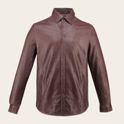 Chamarra en piel genuina para caballero Chamarras 