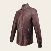 Chamarra en piel genuina para caballero Chamarras 