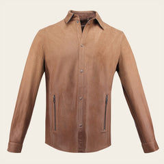 Chamarra en piel genuina para caballero Chamarras 