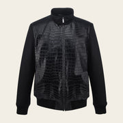 Chamarra en piel genuina de cocodrilo para caballero Chamarras 