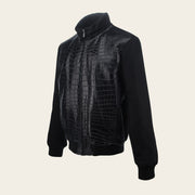 Chamarra en piel genuina de cocodrilo para caballero Chamarras 