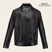 Chamarra en piel genuina de cordero para caballero Chamarras 