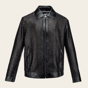 Chamarra en piel genuina de cordero para caballero Chamarras 