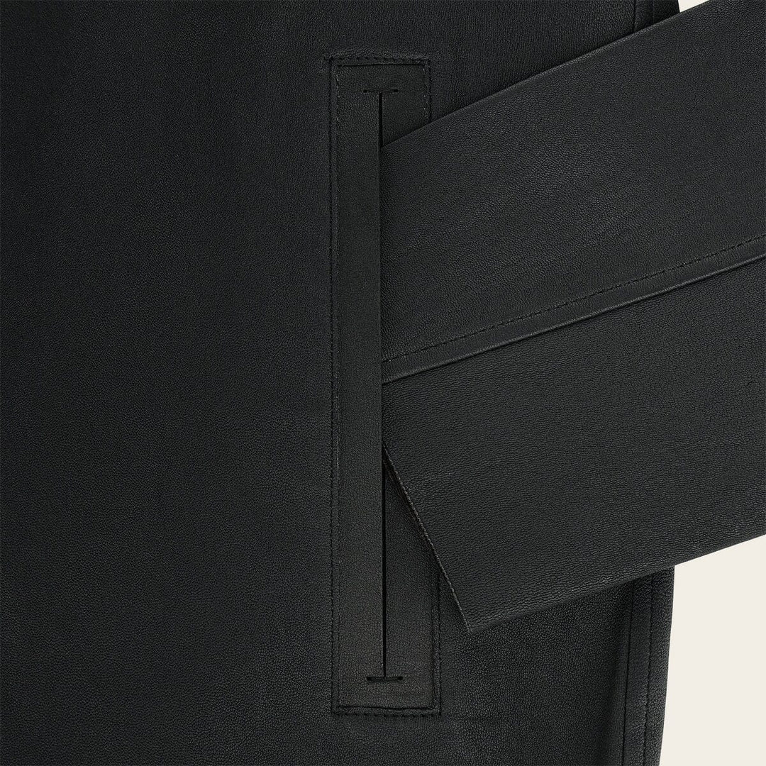 Chamarra en piel genuina de cordero para caballero Camisola 