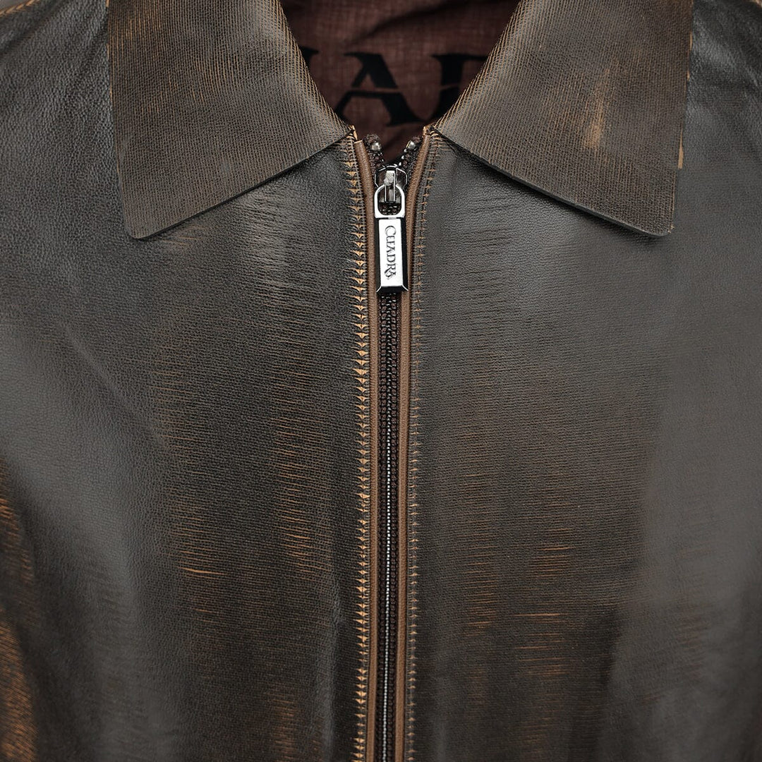 Chamarra en piel genuina de cordero para caballero Chamarras 