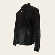 Chamarra en piel genuina de cordero para caballero Camisola 