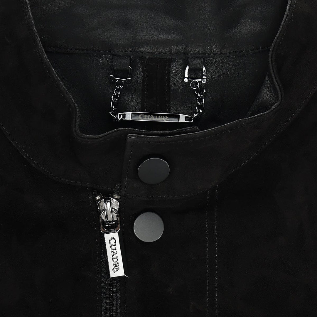 Chamarra en piel genuina de cordero para caballero Camisola 