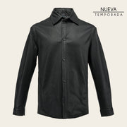 Chamarra en piel genuina de cordero para caballero Camisola 