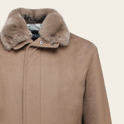 Chamarra en piel genuina de cachemira para caballero Chamarras 