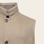 Chaleco en piel genuina de cachemira para caballero Chalecos 