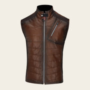 Chaleco para caballero en piel genuina Chalecos 