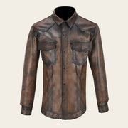 Camisola en piel genuina de ovino para caballero Camisola 